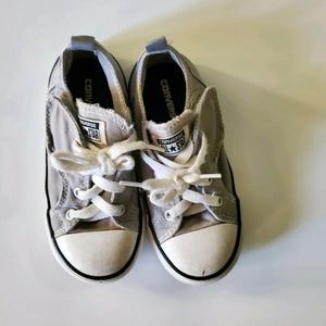 Converse Easy On Grey girl boy shoes size 10